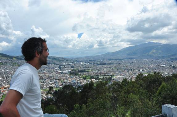 Quito vista do alto do Panecillo, no Equador